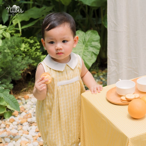 Romper Cổ Sen Ly Ngực Nắng Mai