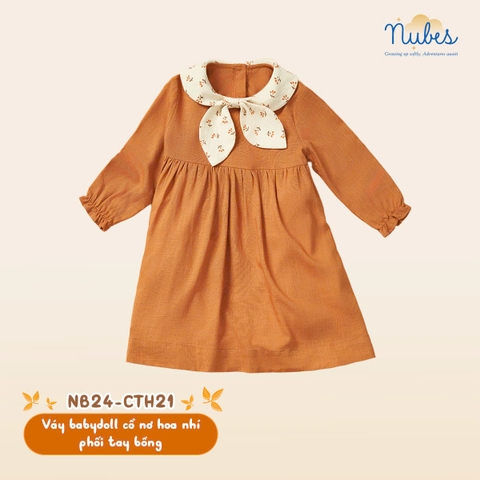 Váy Babydoll Cổ Nơ Chớm Thu