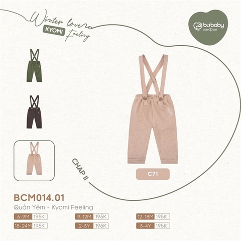 Quần Yếm Kyomi Bubaby BCM014.01