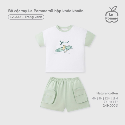 Bộ cộc tay La Pomme túi hộp khỏe khoắn