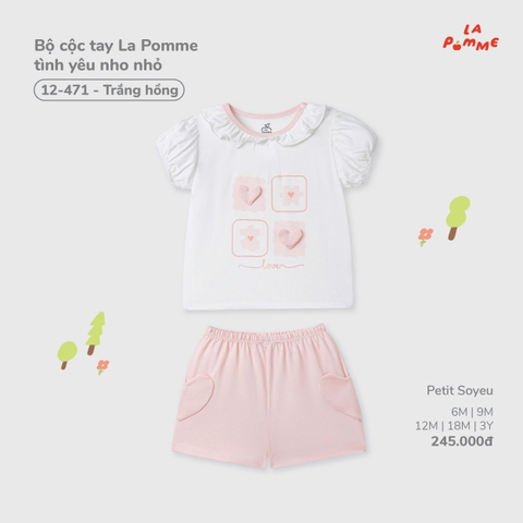 Bộ cộc tay La Pomme tình yêu nho nhỏ 12471