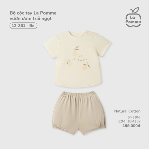 Bộ cộc tay La Pomme vườn ươm trái ngọt