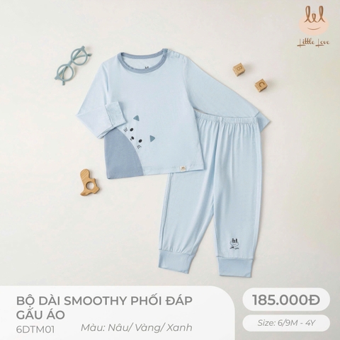 Bộ dài smoothy phối đáp gấu 6DTM01