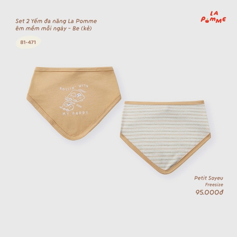 Set 2 Yếm đa năng La Pomme êm mềm mỗi ngày 81471