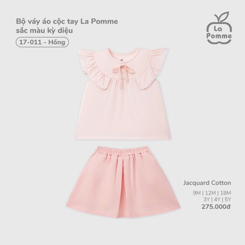 Bộ váy áo cộc tay La Pomme sắc màu kỳ diệu