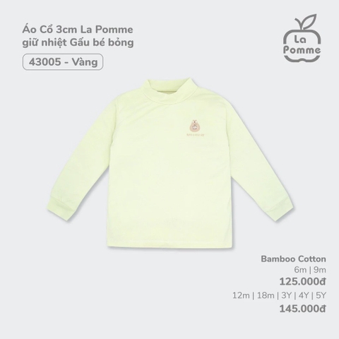 Áo Cổ 3Cm La Pomme Giữ Nhiệt Gấu Bé Bỏng 43005