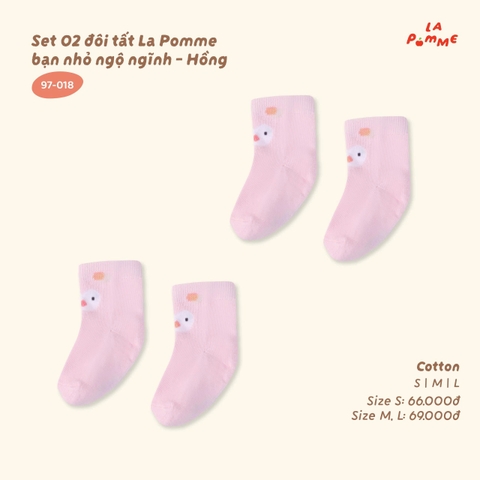 Set 02 đôi tất La Pomme bạn nhỏ ngộ ngĩnh