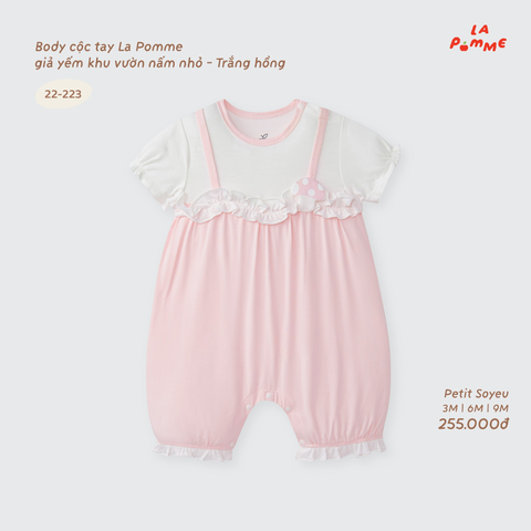 Body cộc tay La Pomme giả yếm khu vườn nấm nhỏ