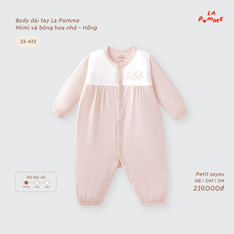 Body dài tay La Pomme Mimi và bông hoa nhỏ