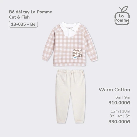 Bộ Dài Tay La Pomme Cat & Fish 13035