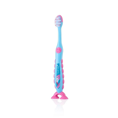 BB.0187 BRB211FF Bàn chải đánh răng cho bé Flosbrush Bursh Baby Fabio Flamingo ( 3-6 tuổi )