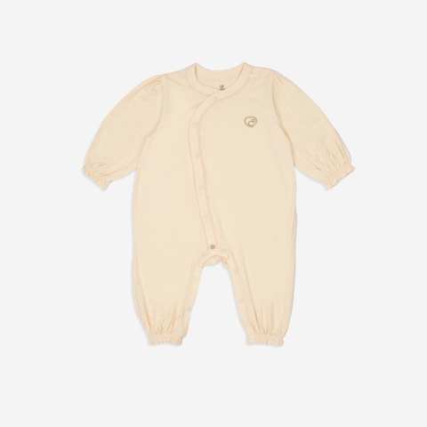 Body Dài Tay Cài Chéo Bé Gái Bambus Bubaby BBB2108BG