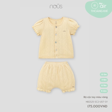 Bộ cộc tay màu vàng