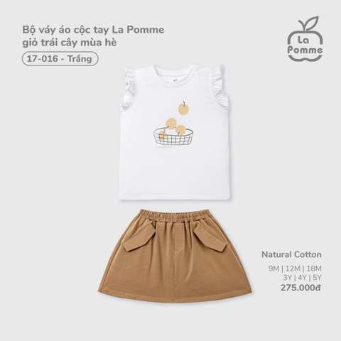 Bộ váy áo cộc tay La Pomme giỏ trái cây mùa hè