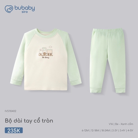 Bộ dài tay cổ tròn Bubaby IVS110402