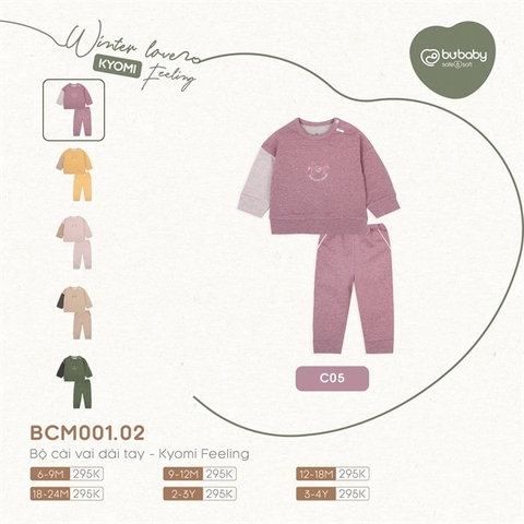 Bộ Cài Vai Dài Kyomi Bubaby BCM001.02