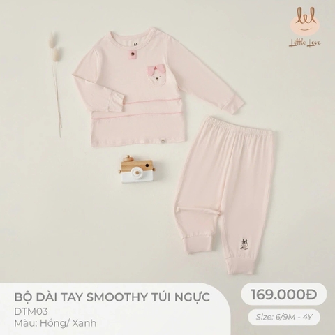 Bộ dài tay Smothy túi ngực DTM03