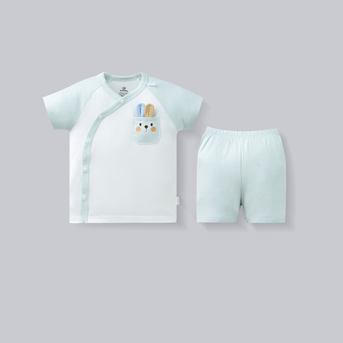 Bộ ngắn tay cài chéo Túi ngực SVS1308TN