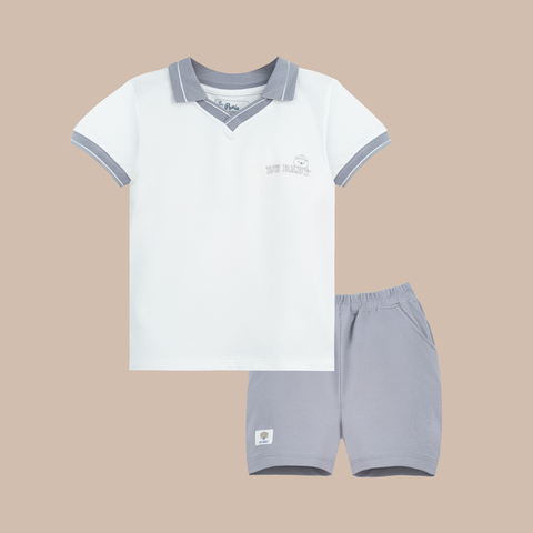 Bộ ngắn tay Polo cổ V PPN130600