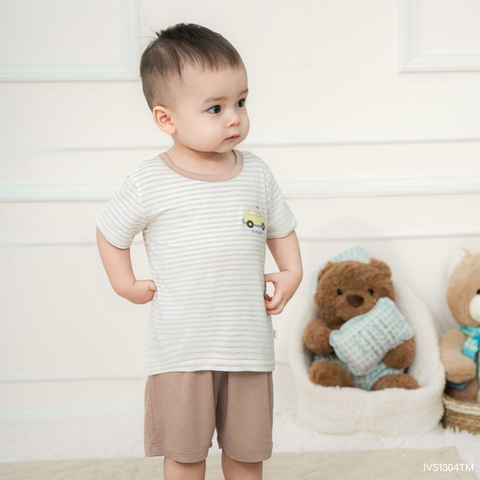 Bộ ngắn tay cổ tròn Timmy Bubaby IVS1304TM