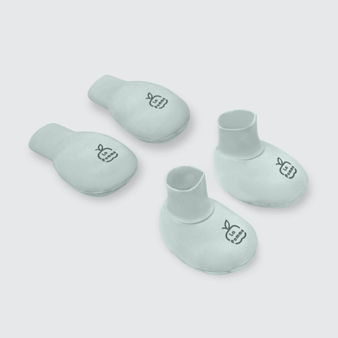 Set bao tay bao chân La Pomme bé cún lông mềm