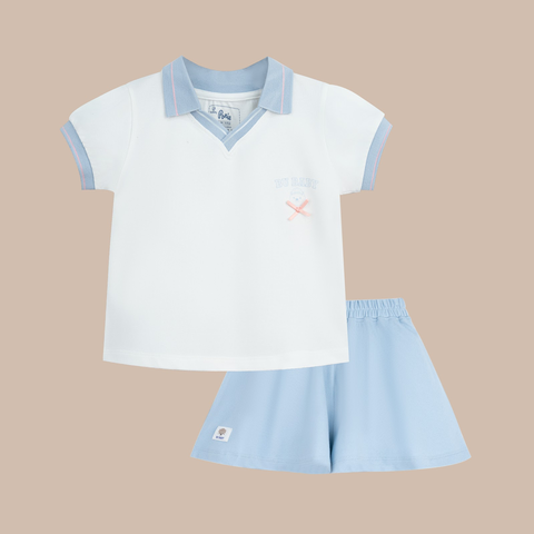 Bộ ngắn tay Polo cổ V PPN130601