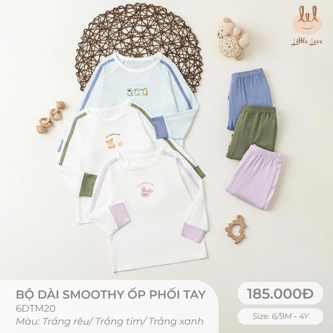 Bộ dài smoothy ốp phối tay màu 6DTM20