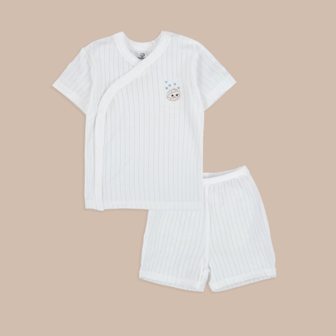 Bộ ngắn tay cài chéo Bubaby BMD130800 (BU vượt bão, hàng không hộp)