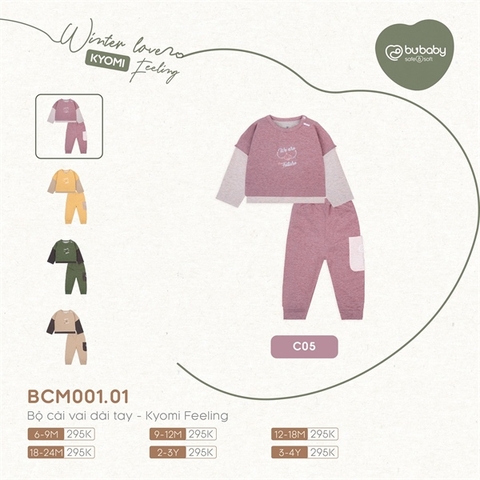 Bộ Cài Vai Dài Kyomi Bubaby BCM001.01