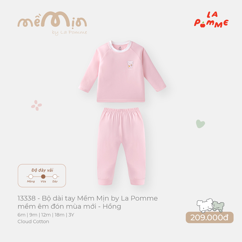 Bộ dài tay Mềm Mịn by La Pomme mềm êm đón mùa mới