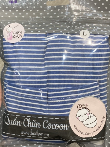 Quấn nhộng Kẻ trắng xanh dương