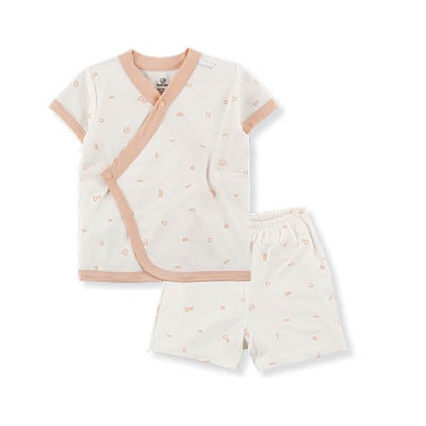 Bộ Ngắn Tay Cài Chéo Bambus Signature Bubaby BBB130800
