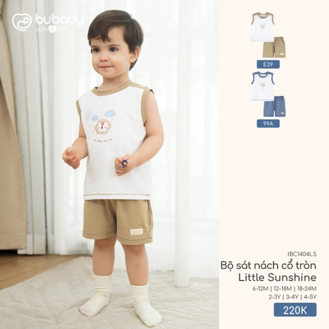 Bộ sát nách cổ tròn Little Sunshine IBC1404LS