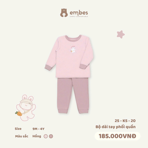 Bộ dài tay phối quần 25-K5-20