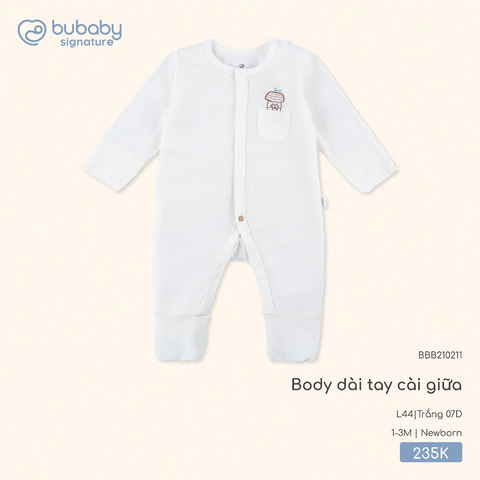 Body dài tay cài giữa BBB210211