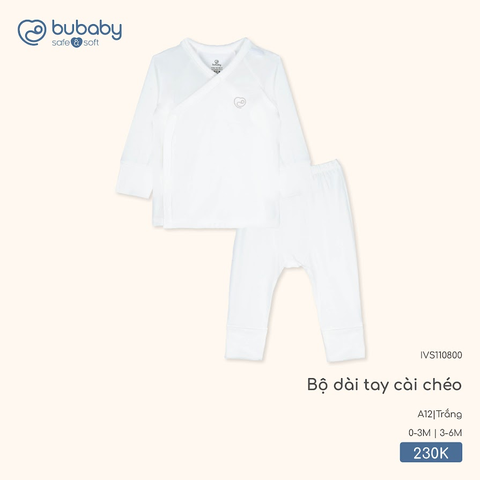 Bộ dài tay cài chéo Bubaby IVS110800