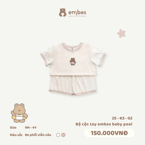 Bộ Cộc Tay Embes Baby Pool 25-K3-02