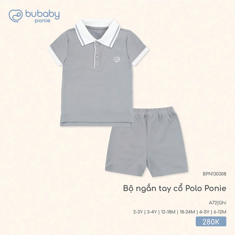 Bộ ngắn tay cổ Polo Ponie