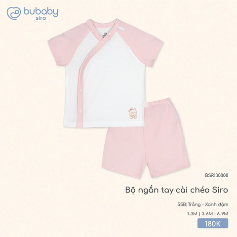 Bộ ngắn tay cài chéo BSR130808