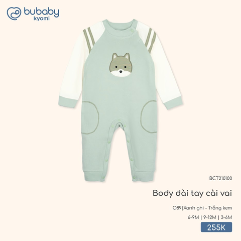Body dài tay cài vai BCT210100