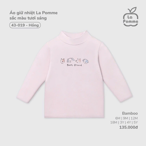 Áo giữ nhiệt La Pomme sắc màu tươi sáng