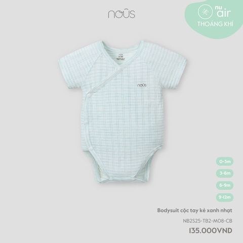 Bodysuit Cộc Tay Kẻ Xanh Nhạt NU2668