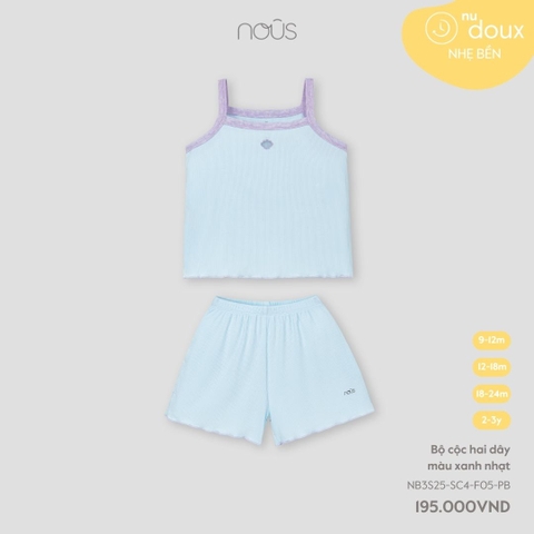 Bộ Cộc Hai Dây Màu Xanh Nhạt NU2565
