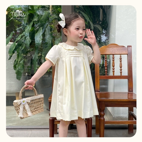 Váy Cộc Tay Viền Bèo Nắng Mai