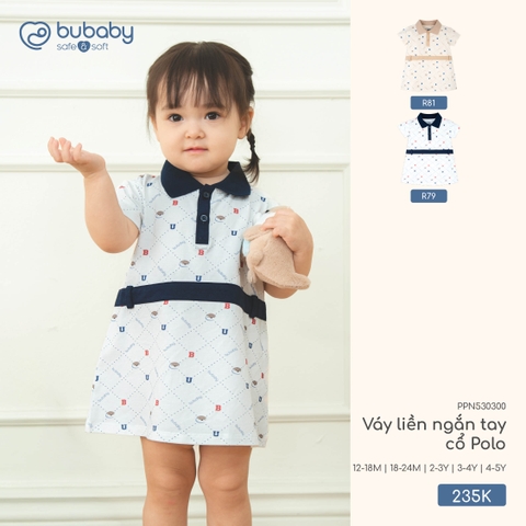 Váy liền ngắn tay cổ Polo PPN530300