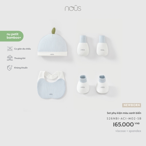 Set phụ kiện màu xanh biển