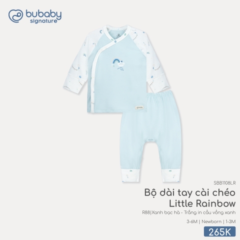Bộ dài tay cài chéo Little Rainbow SBB1108LR