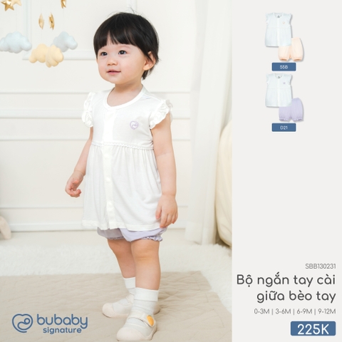 Bộ ngắn tay cài giữa bèo tay SBB130231