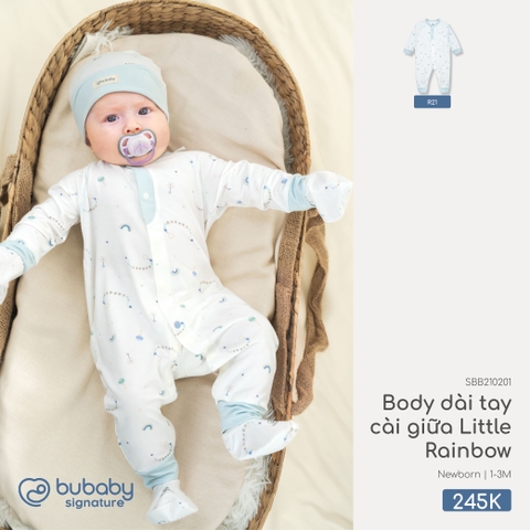 Body dài tay cài giữa Little Rainbow SBB210201