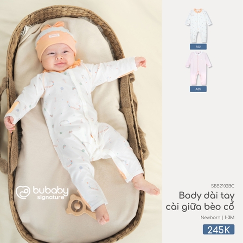 Body dài tay cài giữa bèo cổ SBB2102BC
